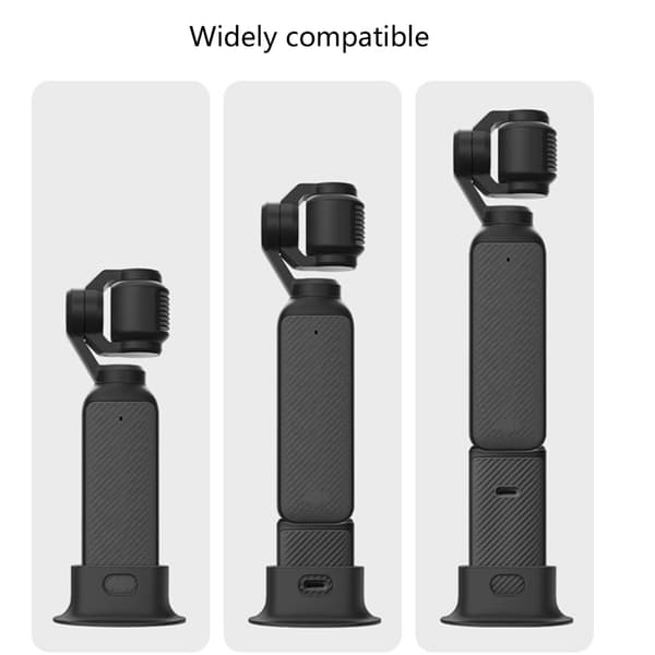 Ikke-ripe silikonstabilisatorbase Ergonomisk grep plattform for Pocket 4