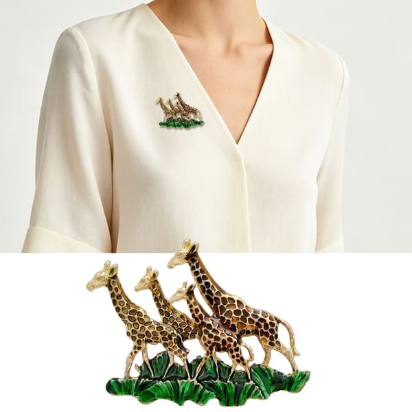 Elegant Dryppolje Giraff Brosje Legering Tilbehør For Kvinner