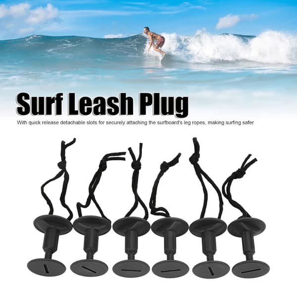 6 stk. Surfebrett Leash Leg Rope Plugger for Surfebrett Paddle Body Board