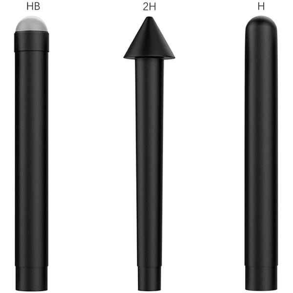 Stylus Pennspetsar (3st HB/2H/H Typ) Ytpennas ersättningssats för SurfacePro4 / 5 / 6 / 7 Original Penna