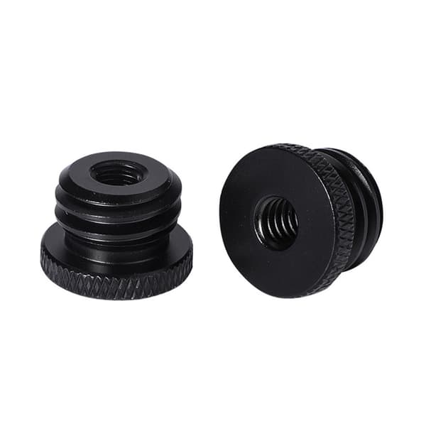 Robust kameraskrueadapter gevind 1/4 hun til 5/8-11 han til montering af kameraskærm Stativ Mic Stand Adapter