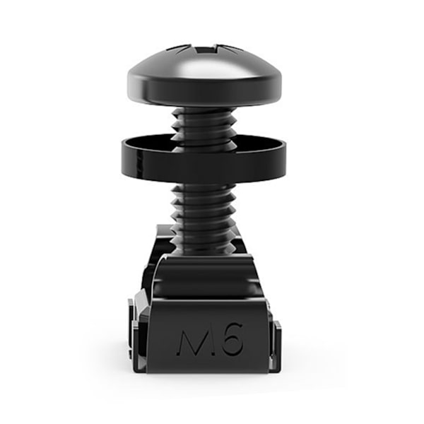 M6 x 16 mm / 12 mm rackmontert burmuttere Skruer Skiver for rackmontert server