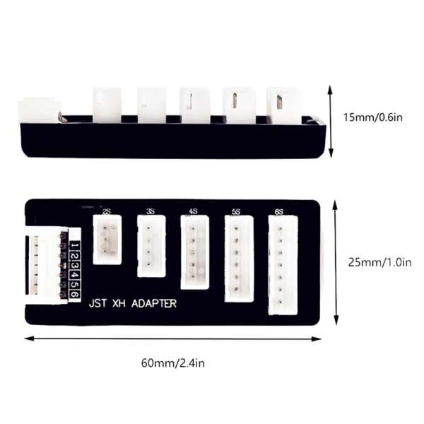 JST-XH Balanseutvidelsesladeradapter for IMAX B6 B6AC A6 2S-6S LiPo