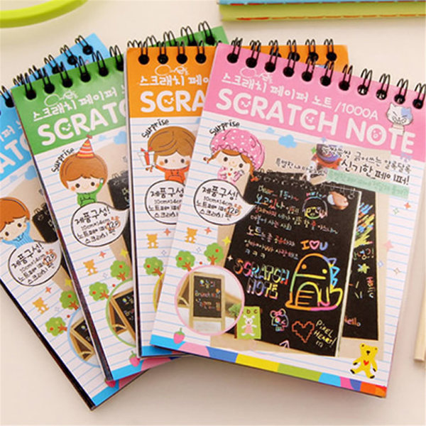 Scratch Note Book Activity Center Dairy Book Børn til Creative Kit Party Sup