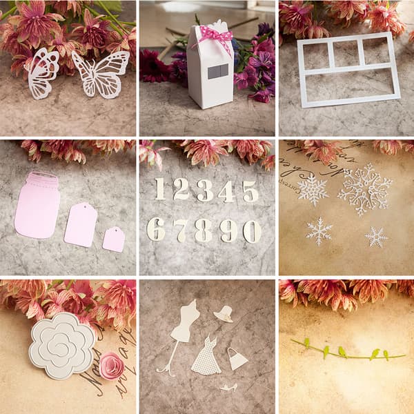 Tallkutter Dies Stencil DIY Scrapbooking Embossing Album Papirkort Håndverk