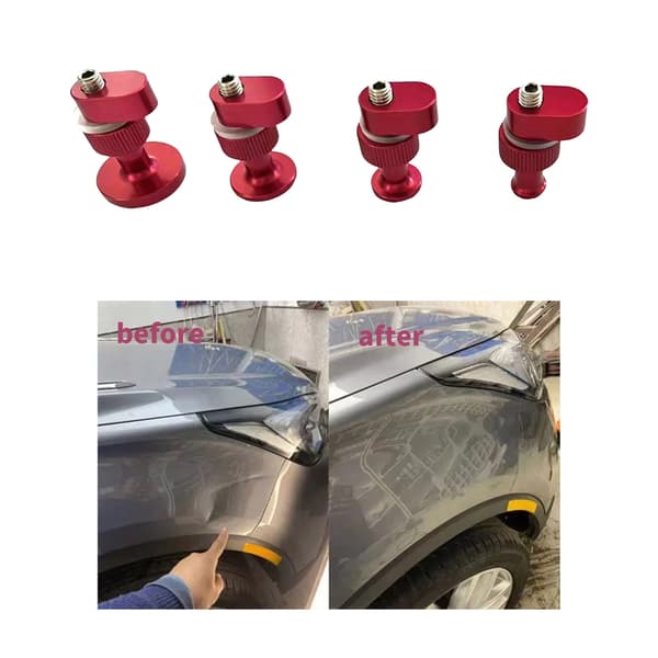 4 stk. Bil Dent Reparations Trækflapper Aluminium Limflapper Trækflapper Dent Fjerner