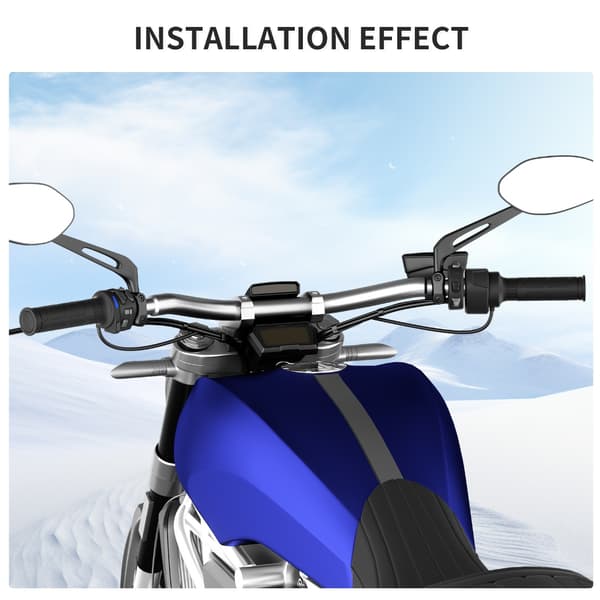 Intelligente chipstyrede opvarmede motorcykelgreb 6 hastigheds hukommelse til vinter