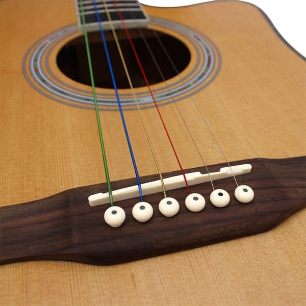 Paket med 6 Akustisk Gitarr Övningsdel Profession 6 Strängar Folkgitarrsträng