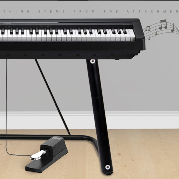 Sustainpedal til Roland Korg elektroniske keyboards, støttepedal til klaver Silver
