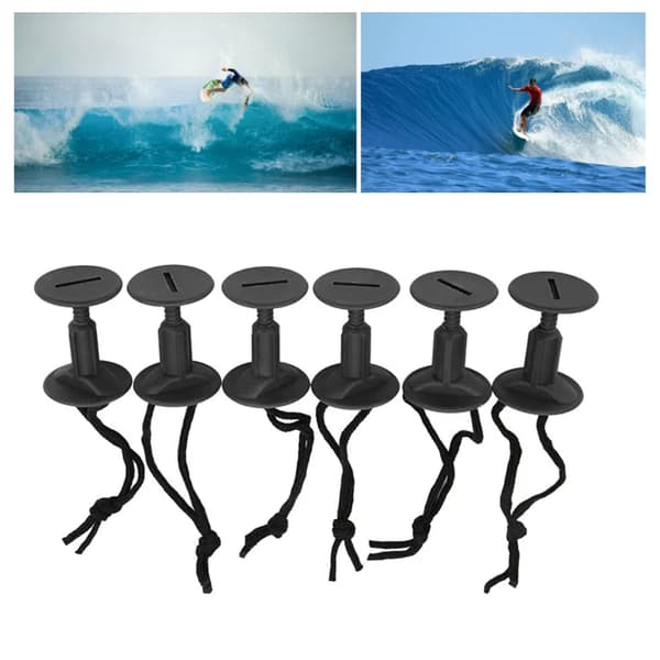6 stk. Surfebrett Leash Leg Rope Plugger for Surfebrett Paddle Body Board