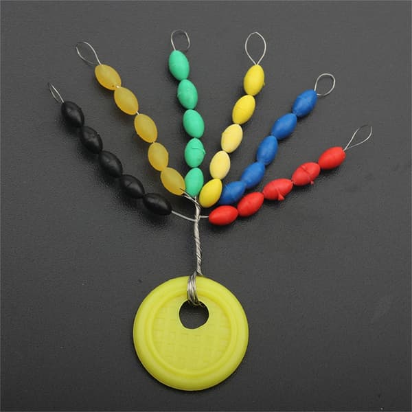 Ovale Fiskeflåd Bobbers Stopper Flåd Synke Lod Stop Rig Buffer Connector