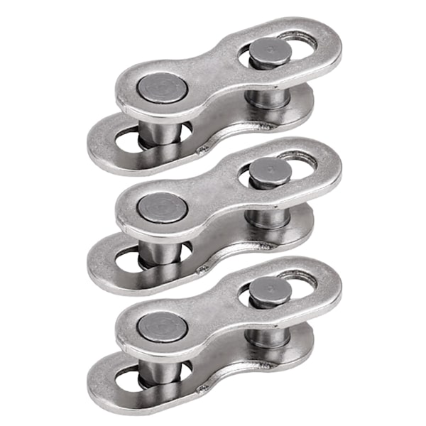 3 par sykkel manglende kjedeledd gjenbrukbar kjedeleddkontakt for sykler Silver 10 speed