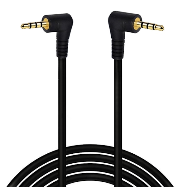 2,5 mm han-til-han-kabel hovedtelefon musikkonverter 4 polet stereoadapter