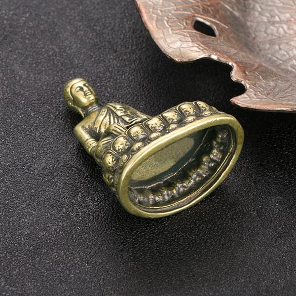 Mediterande Buddhas Staty Skulptur Buddhas Staty Buddhas Figurer Ornament