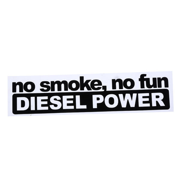 Roliga NO Smoke Spoof Print Stickers Personlig design Bildörrsfönster Exteriör Body Dekorativa dekaler för vuxna White