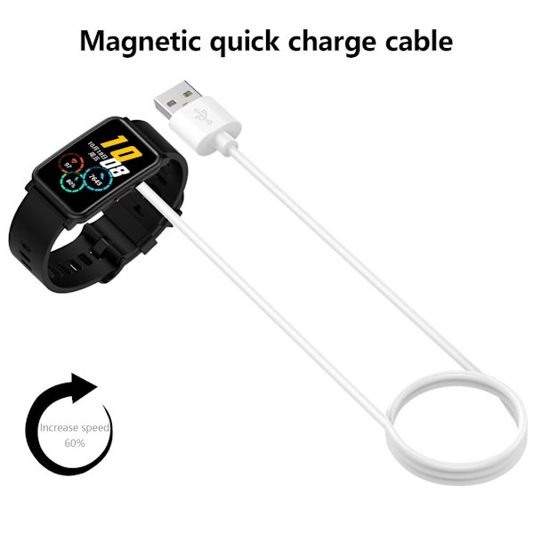 Ladekabel for Fit 3 Laderledning Lader Base Holder 100cm White