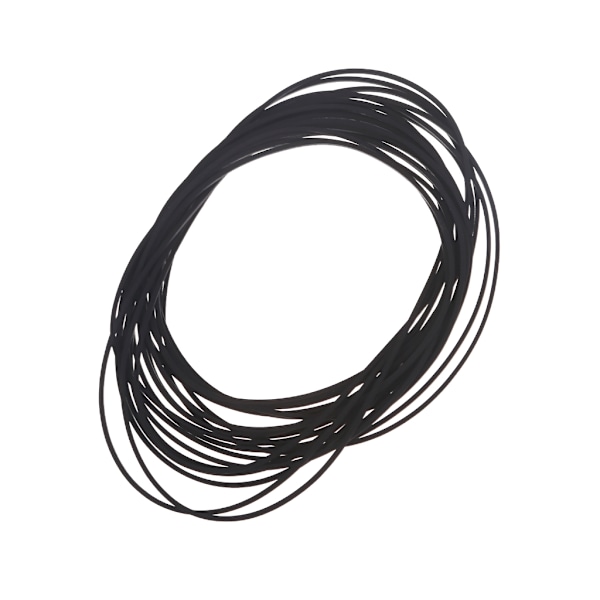 20 stk. 1 mm firkantede foldede gummiremme 105-135 mm Nyt assorteret almindeligt rem