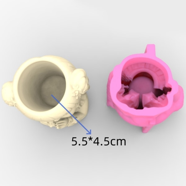 Tarttumaton söpö rukoustyttö mold Kukkaruukku mold Tee-se-itse askartelu koriste-työkalu Tee-se-itse mehevä mold