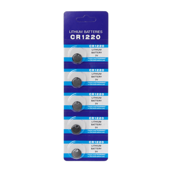 Kvalitets CR1220-batterier møntbatteri til bilnøgler Pålidelig kraftydelse og nem udskiftning 5 stk/10 stk.