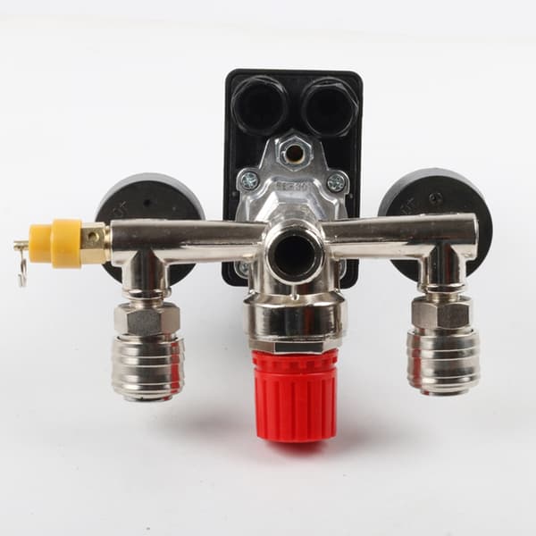 90-125psi 220V luftkompressor trykventiler kontakter manifold regulator måler