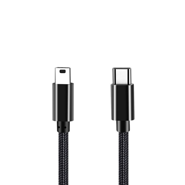 Trasslar ihop fri nylon typ-C till mini- USB -laddningskabel Dataöverföringstråd för pålitlig och långvarig användning 1.5m