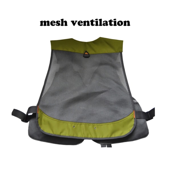 Herr Quick Dry Fiskeväst Mesh Jackor Vandring Multi-Pocket Fiskeväst S