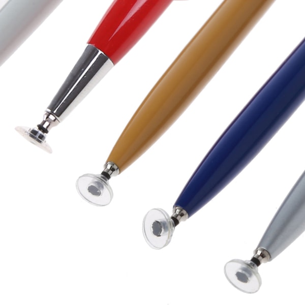 Högkänslig fiberspets kapacitiv Stylus Universal pekskärmspenna för surfplatta mobiltelefon 2 i 1 Stylus Capacitance Penna Silver
