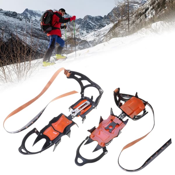 12-tands ispigge, skotraktion til ski