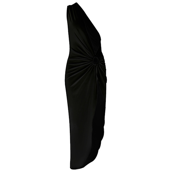 Dame Badedrakt Strand-Cover Up Ermeløs Cover Ups for Badetøy Badedrakt Black M