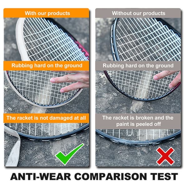Skyddsband för tennisracketar White