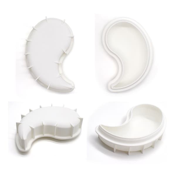 Silikone YIN YANG Formede Kageforme Fondantforme DIY Gipslys Gadgets