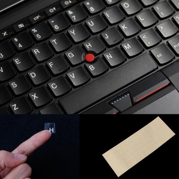 Ryska tangentbordsklistermärken, ryska genomskinliga tangentbordsersättningsdekaler för bärbar dator bärbar dator