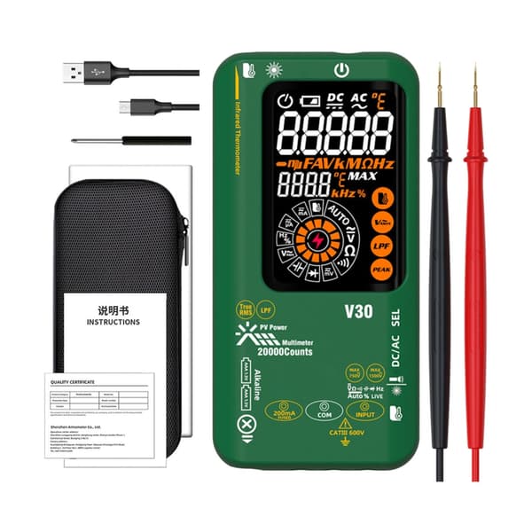 Digitalt Multimeter Værktøj Med Laser Sigte Og Dobbelt Batteri Mulighed