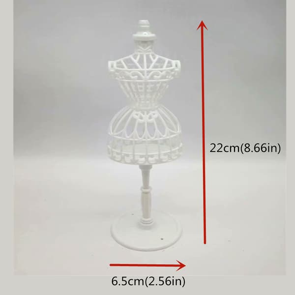Ledade dockkläder Stöd ihålig ställning Flickor Rollspel DIY Leksakstillbehör 3st
