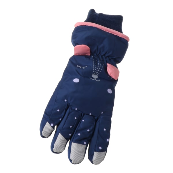 Barn Barn Vantar Vattentäta handskar för Ski Pojkar Flickor Snow Thermal vantar Red