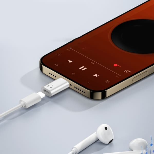 Lyd Type C til 8Pin Adapter til Telefon til Hovedtelefon Tilslutning