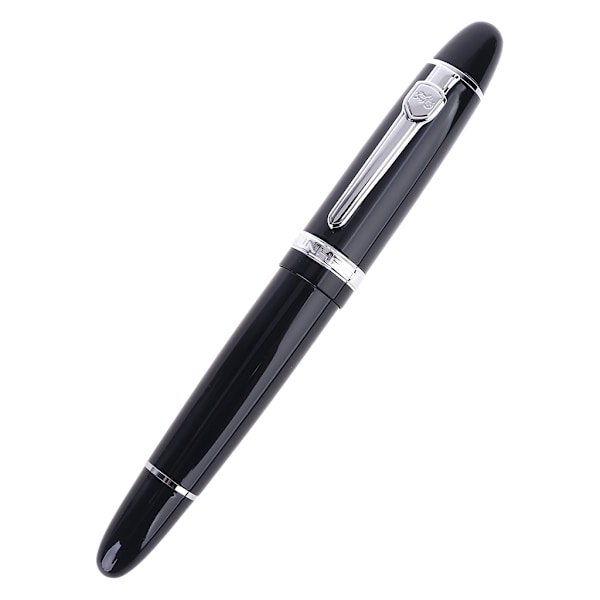 Ny Jinhao 159 sort og sølv til M Nib fyldepen tyk