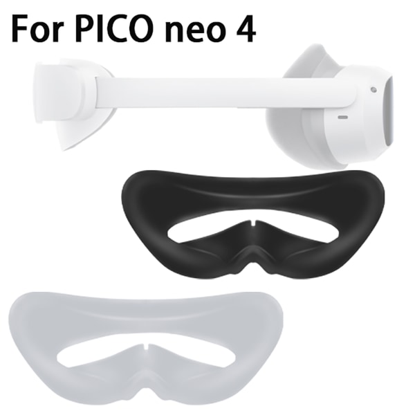 VR- set för Pico 4 VR-headsetskal Cover Lätt silikon Virtual Reality-hörselkåpor HeadStrap Black
