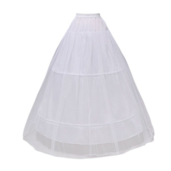 2 Hoops 1-lagers garn kjol Brud Brud Brudklänning Support Underkjol Dam Co