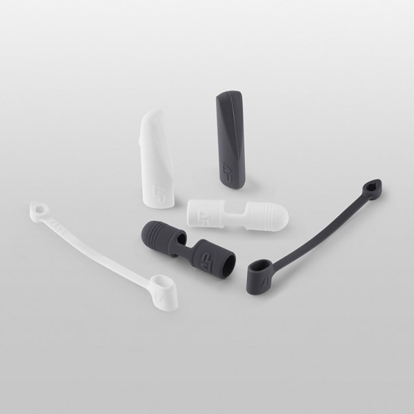 Cap +spetsskydd+ Kabeladapter Tether 3-delat kit för penna White