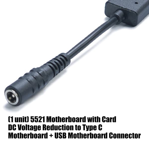 Kvalitets PVC DC5521 til Type C USB hun-adapter strømkabel med 3A udgang