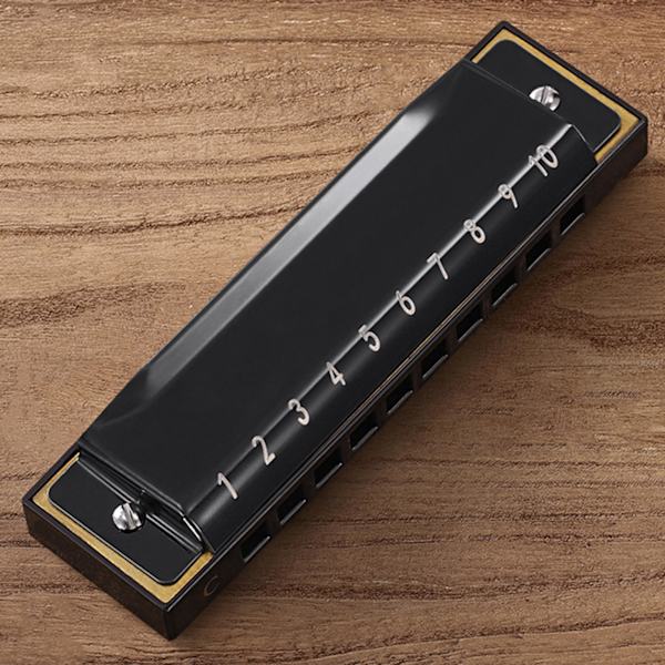 Blues Harmonica 10 Hull Diatonisk Blå Harp Munnspill Orgel for C-nøkkel Red