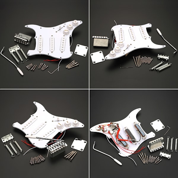 Laddad Förkopplad Plektrumskydd Gitarrstall Set Elgitarr Scratch Plate
