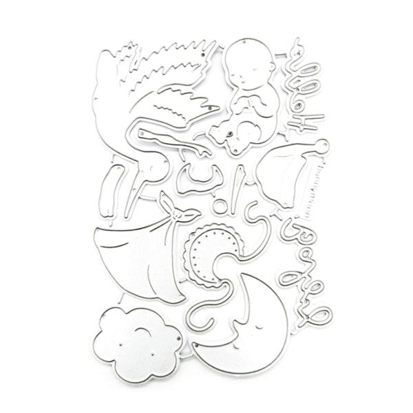 Baby Metal Die Cuts Fugle Cutting Dies DIY preging sjablonger Mal Mold Decor