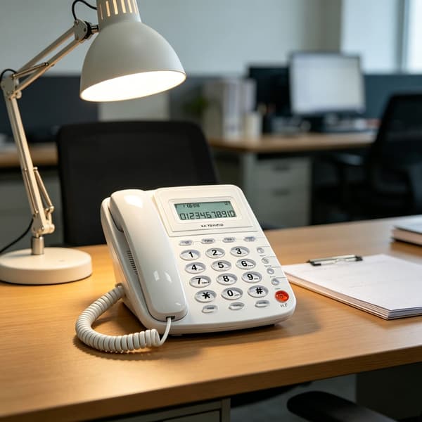 Fasttelefon Bordtelefon Eldre Anroper Store Knapper Integrert