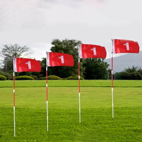 Golfs Pin Flaggor Hål Kopp Set Golfs Övning Putting Green Flaggor och Hål Kopp
