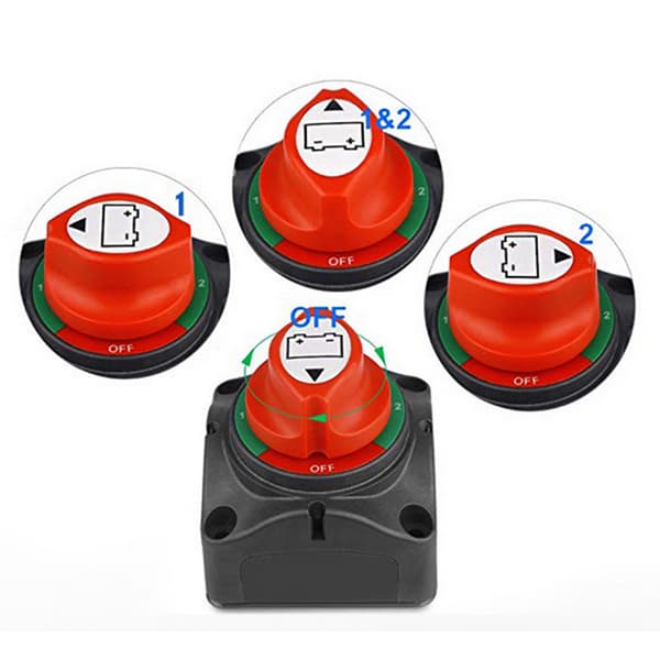 Bil Båd Marine 1-2-Begge-Afbryder 12-48V Batteri Master Afbryder Isolator