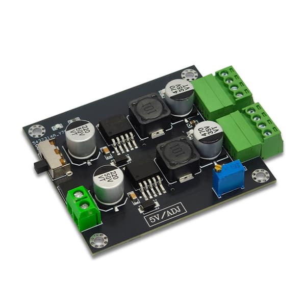 Dobbelt Output LM2596 Potentiel Regulator 5V Modificerbar Effektiv Nedstigningsprocessor Komponent