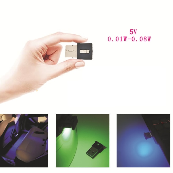5V USB LED-ljus med 8-färgs RGB justerbar belysning för konsoler Comouter