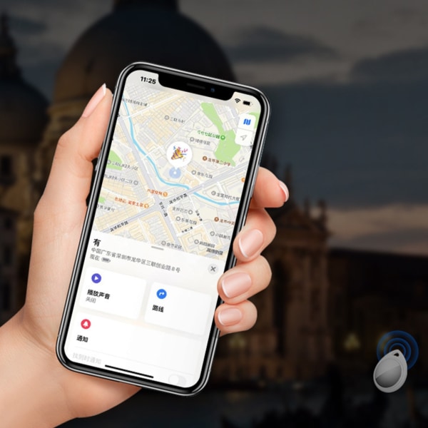 Mini Tracker Bluetooth-kompatibel Anti-Lost Device Pet Barnväska Plånböcker Tracking Finder Locator Tillbehör